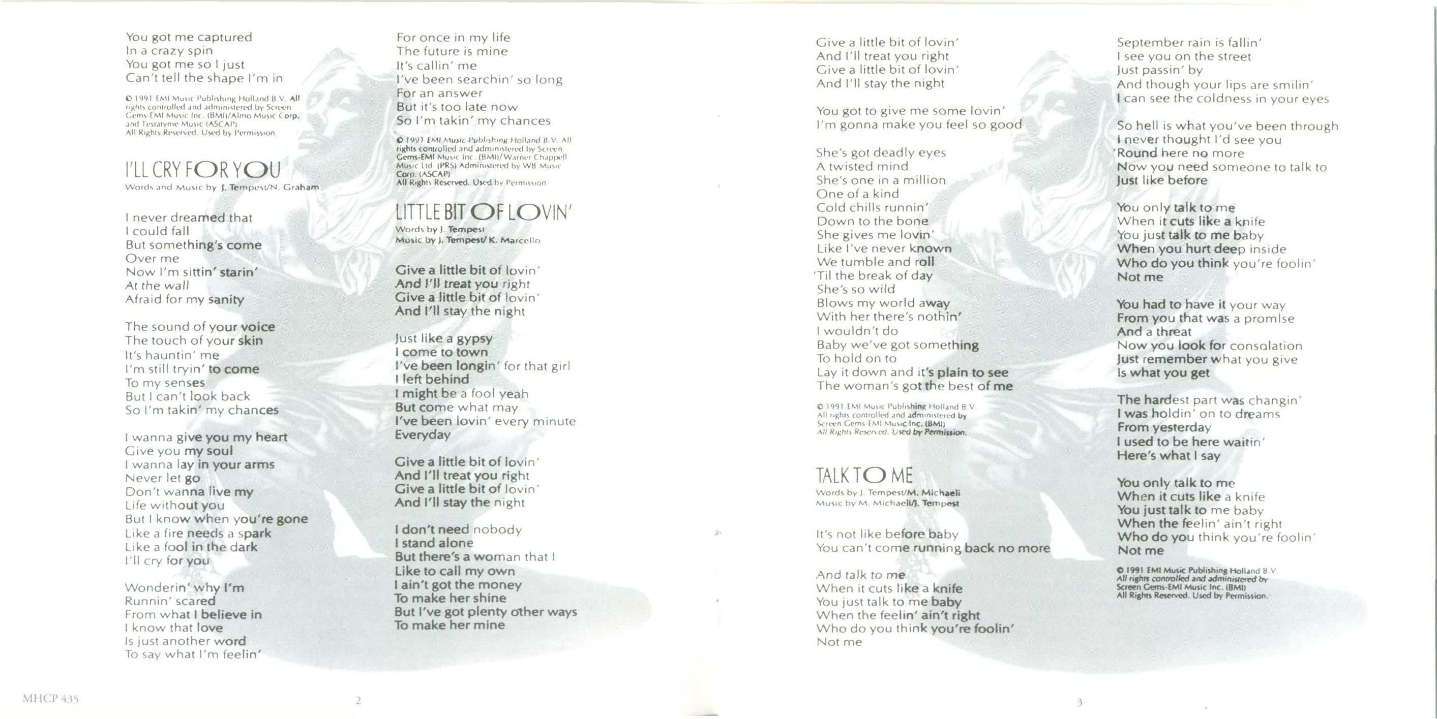 Europe  Prisoners In Paradise : Booklet 3 JPN